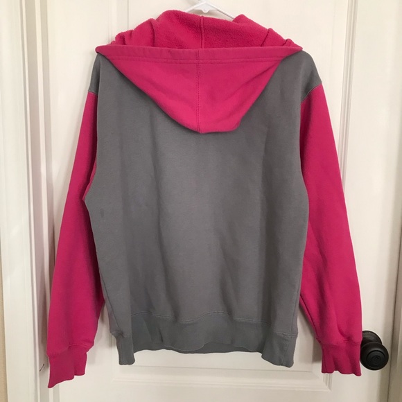 Nice Artisan gray/magenta pink zip up hoodies w/ 2 pockets - Picture 4 of 8